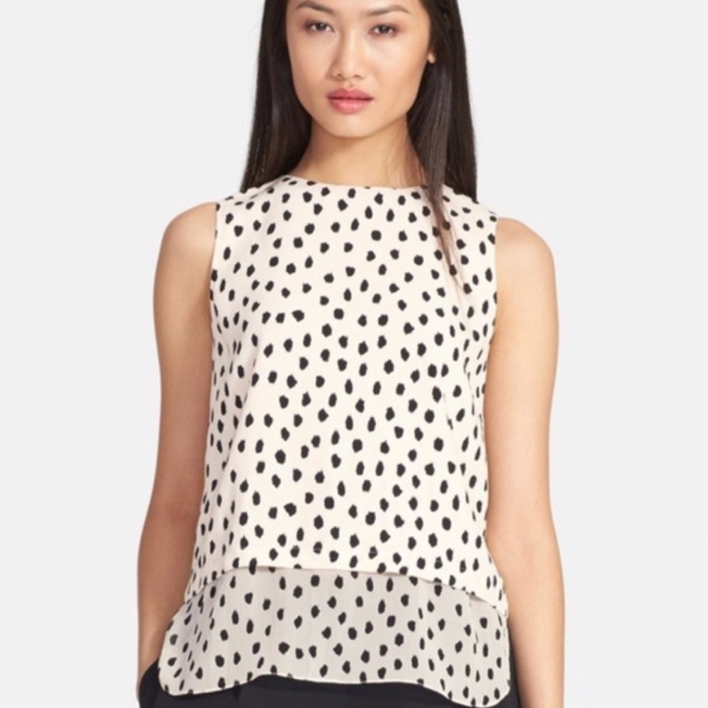 Kate Spade Polka Dot Sleeveless Top